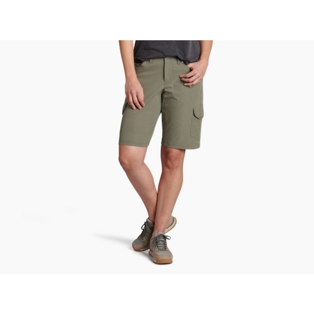 Kuhl Green Freeflex Cargo 10" Outdoor Hiking Camping Athleisure Shorts Size 2